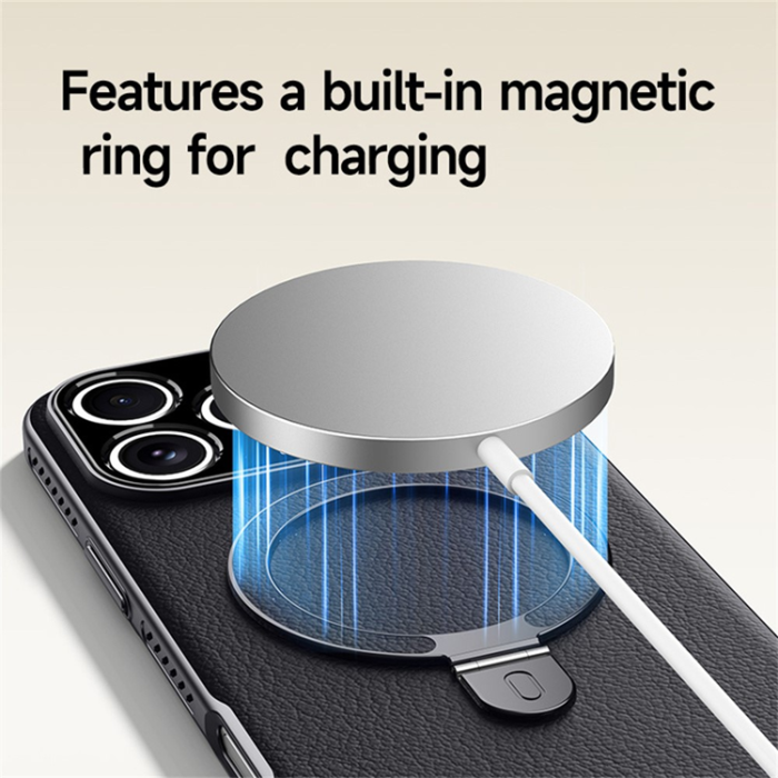 A-One Brand - iPhone 17 Mobilskal MagSafe Kickstand Electroplated Cooling