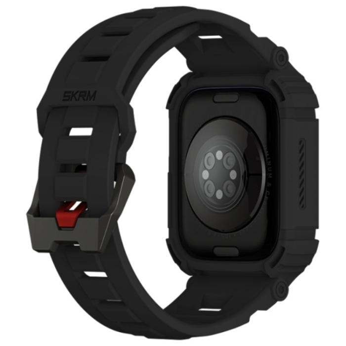 Skinarma - Skinarma 2in1 Apple Watch (44/45mm) Armband + Skal Mecha - Svart