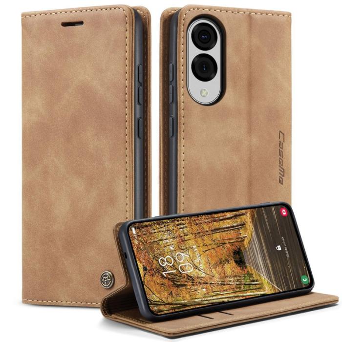 Caseme - CASEME 013 Plånboksfodral för Samsung Galaxy S25 Edge - Brun