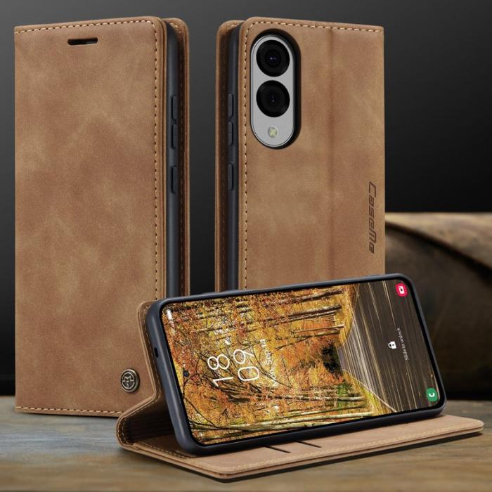 Caseme - CASEME 013 Plånboksfodral för Samsung Galaxy S25 Edge - Brun