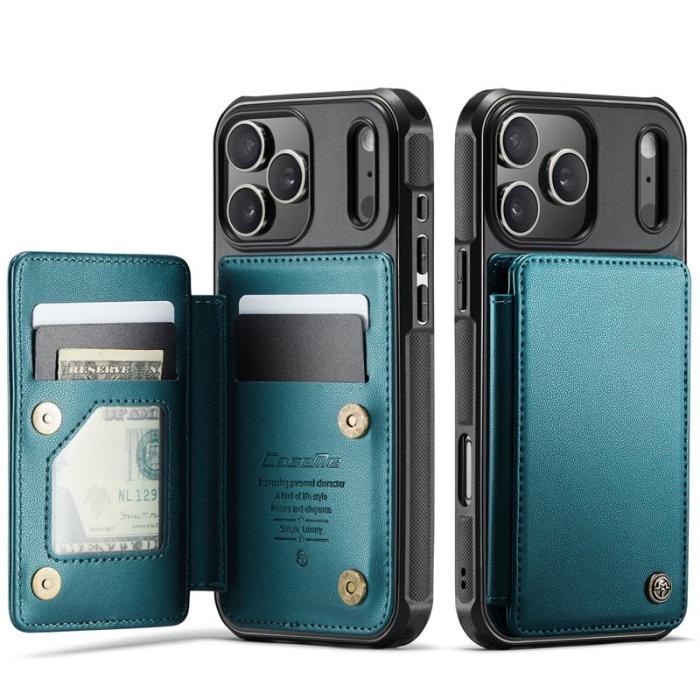 Caseme - CASEME C22 iPhone 17 Pro Fodral med RFID-Skydd Grön