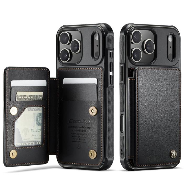 Caseme - CASEME C22 iPhone 17 Pro Fodral med RFID-Skydd - Svart