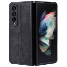 AZNS - AZNS Samsung Galaxy Z Fold3 5G Fodral - KonstL&auml;der - Svart