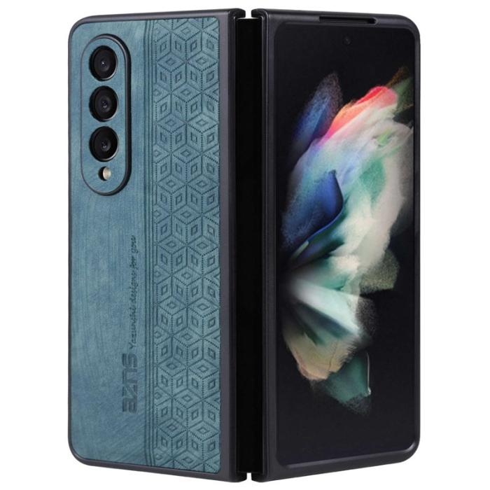 AZNS - AZNS Samsung Galaxy Z Fold3 5G Fodral - KonstLäder - Grön