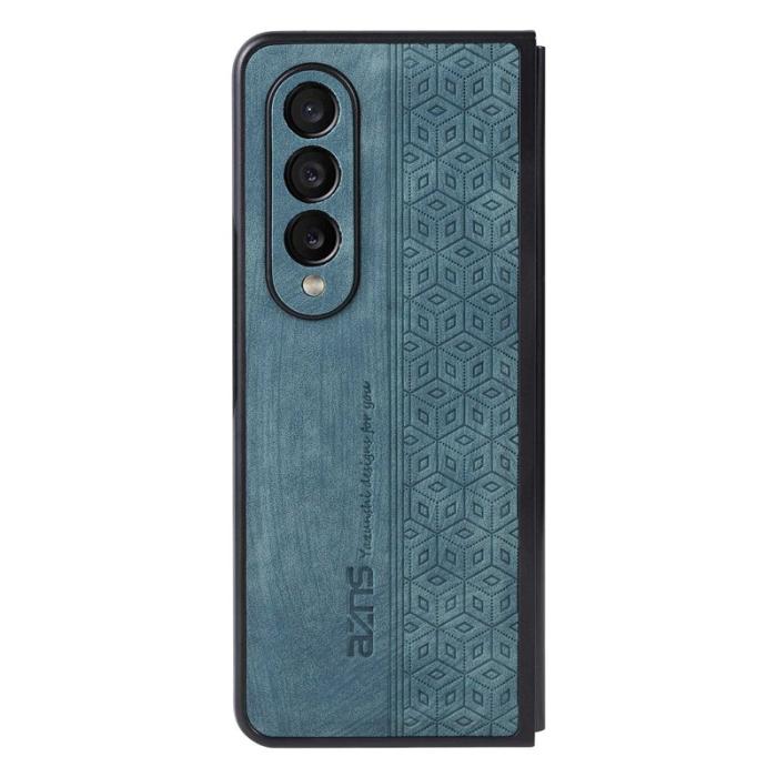 AZNS - AZNS Samsung Galaxy Z Fold3 5G Fodral - KonstLäder - Grön
