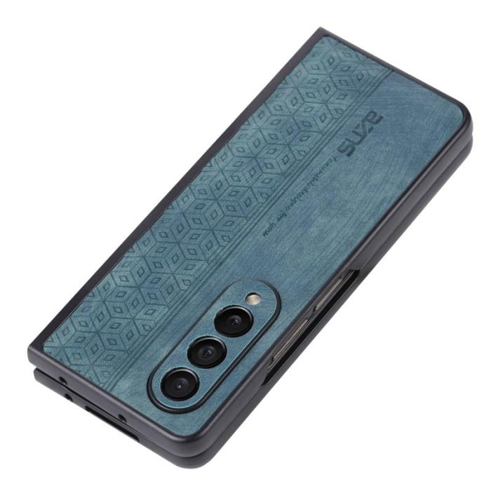 AZNS - AZNS Samsung Galaxy Z Fold3 5G Fodral - KonstLäder - Grön