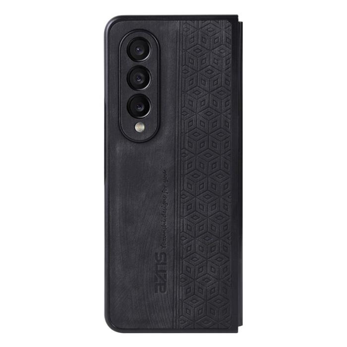 AZNS - AZNS Samsung Galaxy Z Fold3 5G Fodral - KonstLäder - Svart