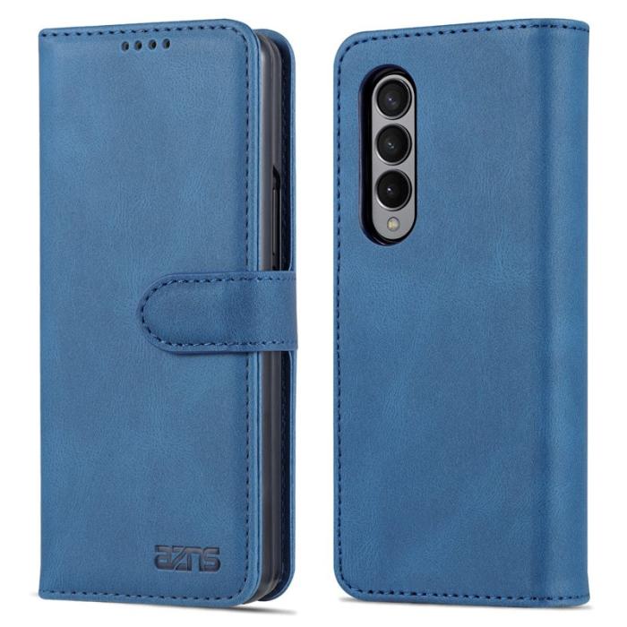 AZNS - AZNS Samsung Galaxy Z Fold3 Plånboksfodral Konstläder - Blå
