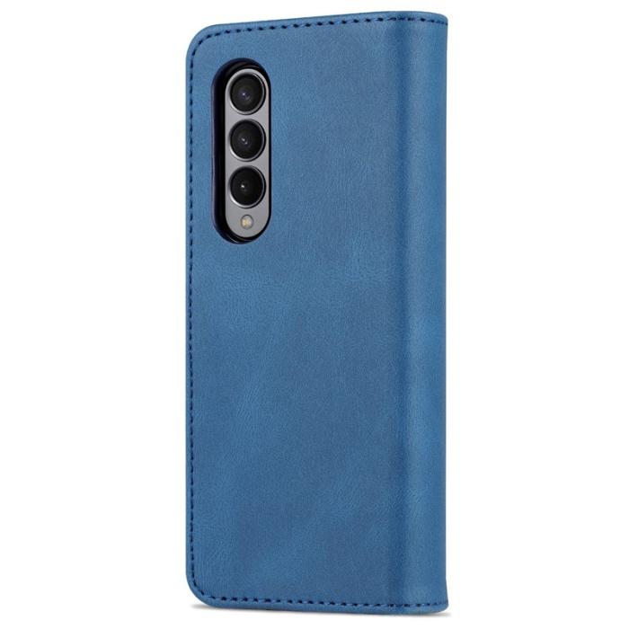 AZNS - AZNS Samsung Galaxy Z Fold3 Plånboksfodral Konstläder - Blå