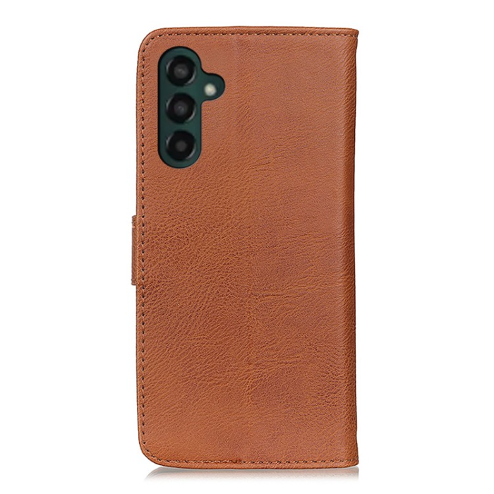 KHAZNEH - KHAZNEH Galaxy A24 4G Plånboksfodral Cowhide - Brun