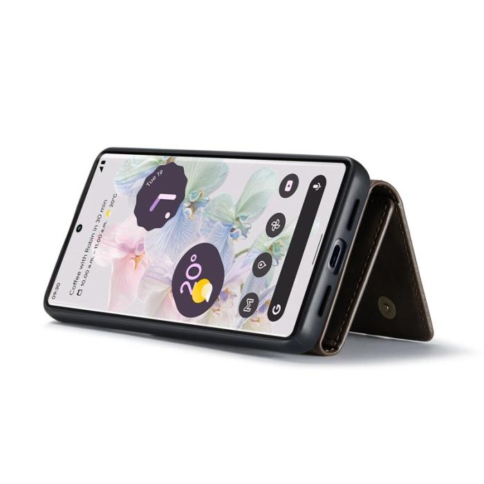 DG.MING - DG.MING Konstläder Plånboksfodral för Google Pixel 7 Pro 5G - Brun