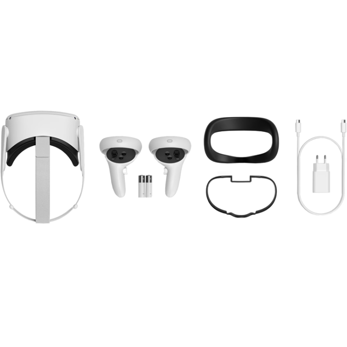 A-One Brand - Meta Quest 2, trådlöst VR-headset 128GB - Vit
