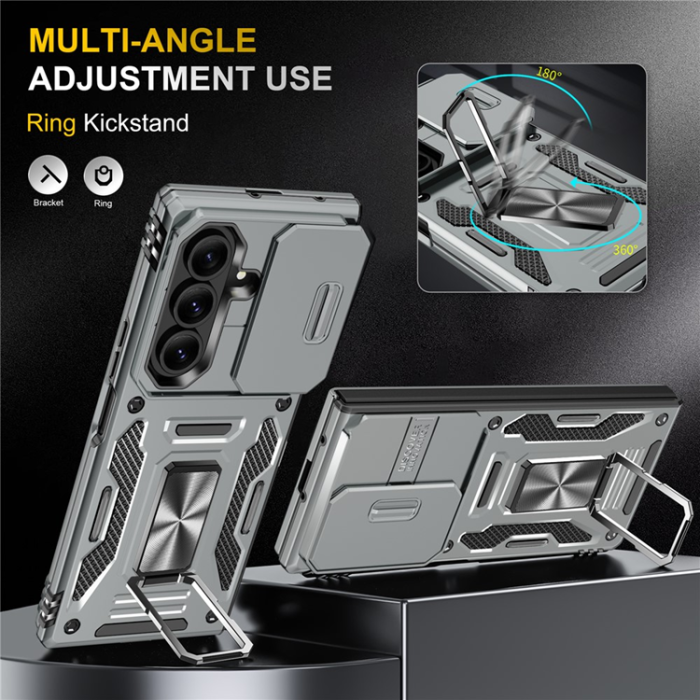 A-One Brand - Galaxy Z Fold7 5G Mobilskal Kickstand Slide - Grå