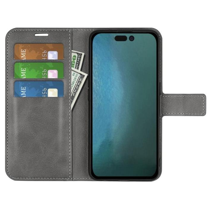 OEM - Flip Folio iPhone 14 Plus Plånboksfodral - Grå