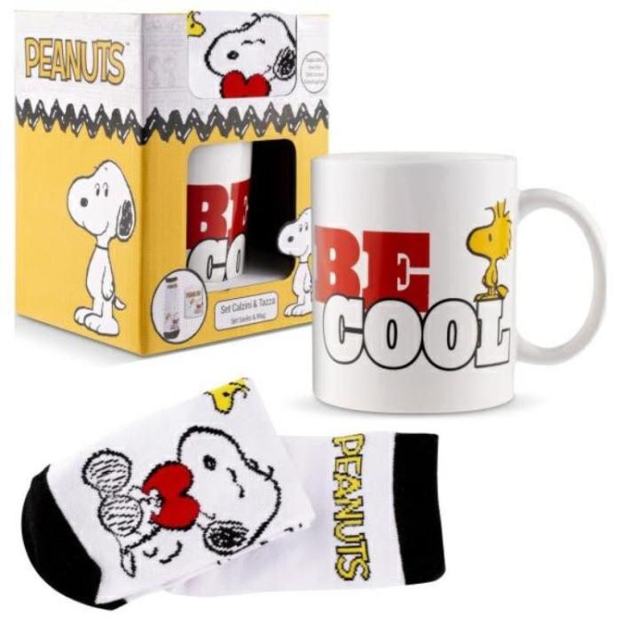 A-One Brand - Coriex Peanuts Presentset - Mugg med Strumpor