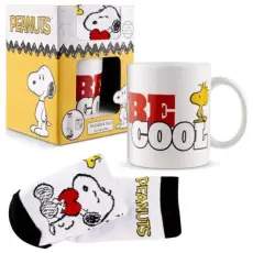 A-One Brand - Coriex Peanuts Presentset - Mugg med Strumpor