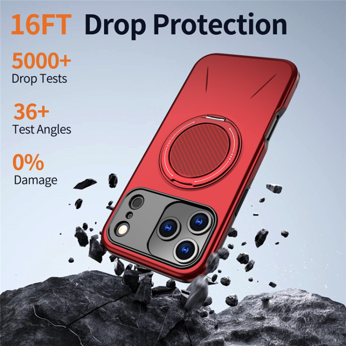A-One Brand - iPhone 17 Pro Max Mobilskal MagSafe Rotating Kickstand