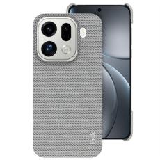Imak - IMAK Mobilskal till Oppo Find X9 Pro 5G Konstl&auml;der + Plast - Ljusgr&aring;
