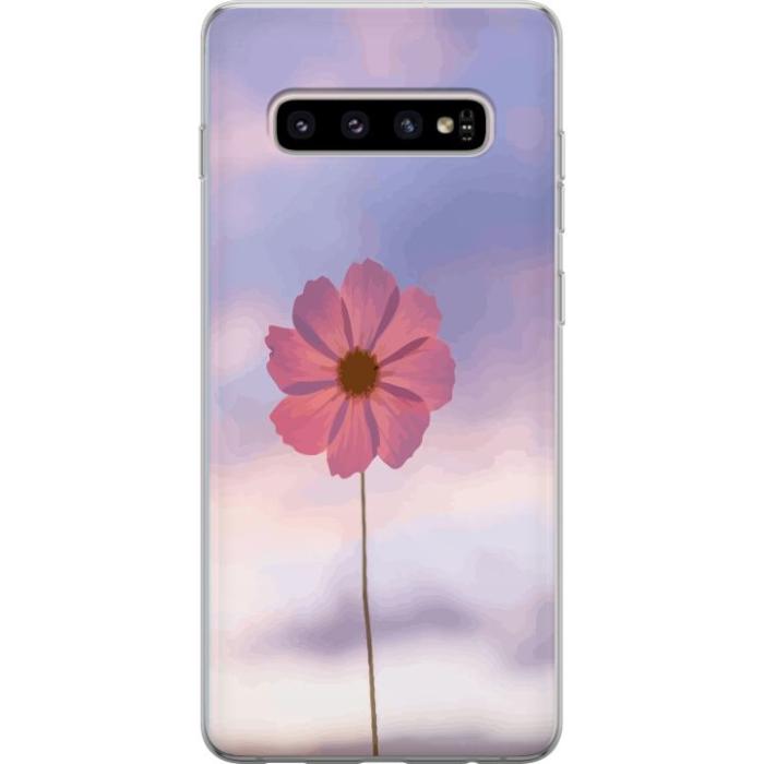 iSecrets - Mobilskal till Samsung Galaxy S10+ med Rosa blomma