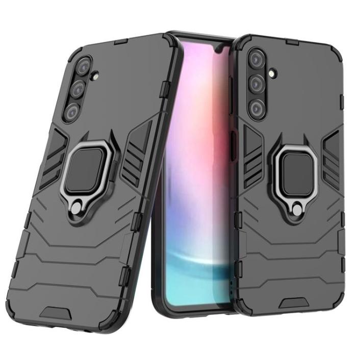 OEM - Galaxy A24 4G Mobilskal Magnetic Ring Hållare - Svart