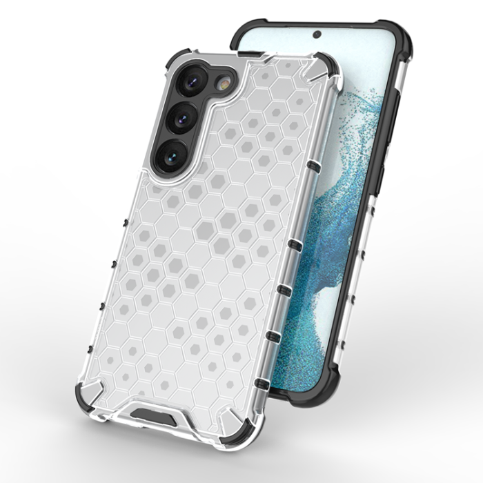 OEM - Galaxy S23 Plus Mobilskal Honeycomb Armored Hybrid - Svart