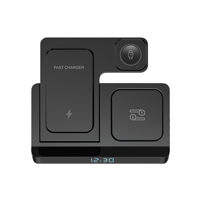 WIWU - WIWU 3in1 Trådlös Laddare Apple Watch, iPhone, Airpods Wi-W006