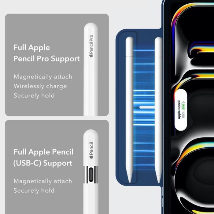 ESR - ESR iPad Pro 11 (2024) Fodral Rebound - Marinblå