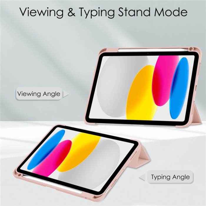 A-One Brand - iPad 10.9 (2022) Fodral Shockproof - Rosa Guld