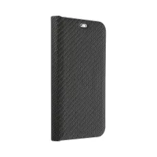 OEM - Galaxy A7 (2018) Pl&aring;nboksfodral Forcell Luna Carbon - Svart