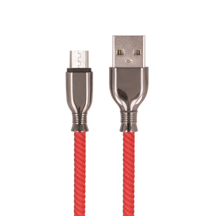 Setty - Setty USB Till MicroUSB 1m Kabel 3A FC-M - Röd