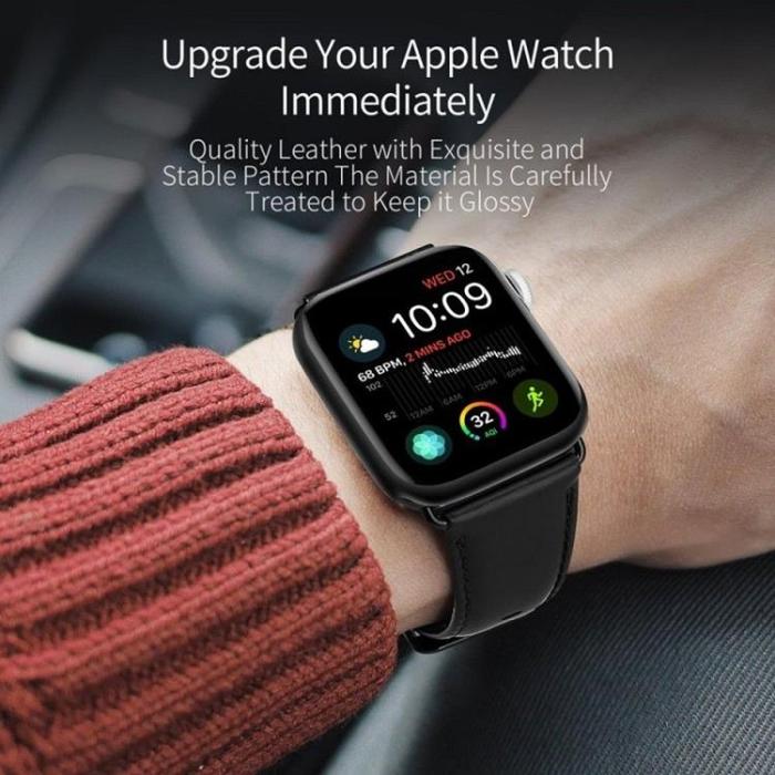 Dux Ducis - Dux Ducis Apple Watch 44/45/46/49mm Armband Äkta Läder
