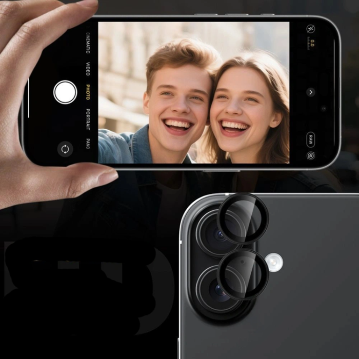 Tech-Protect - Tech-Protect Kameraskydd Härdat Glas För Galaxy A37/A57 Fit Plus - Svart