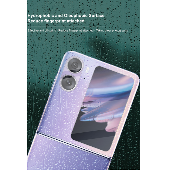 Imak - IMAK Oppo Find N2 Flip 5G Kameralinsskydd i Härdat glas - Clear