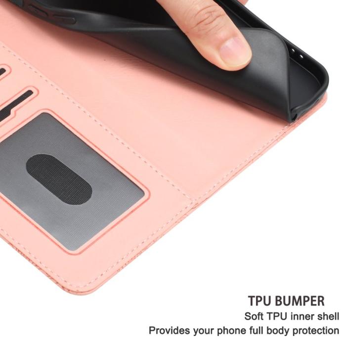 OEM - Samsung Galaxy S26 Plånboksfodral Blommönster Konstläder Flip - Rosa