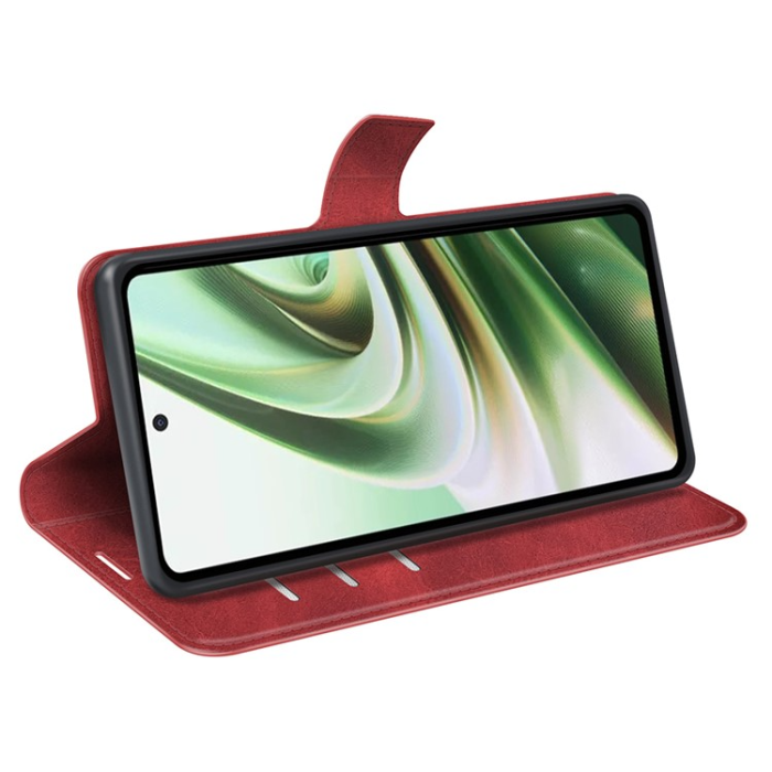A-One Brand - OnePlus Nord CE 3 Lite 5G Plånboksfodral Calf - Röd