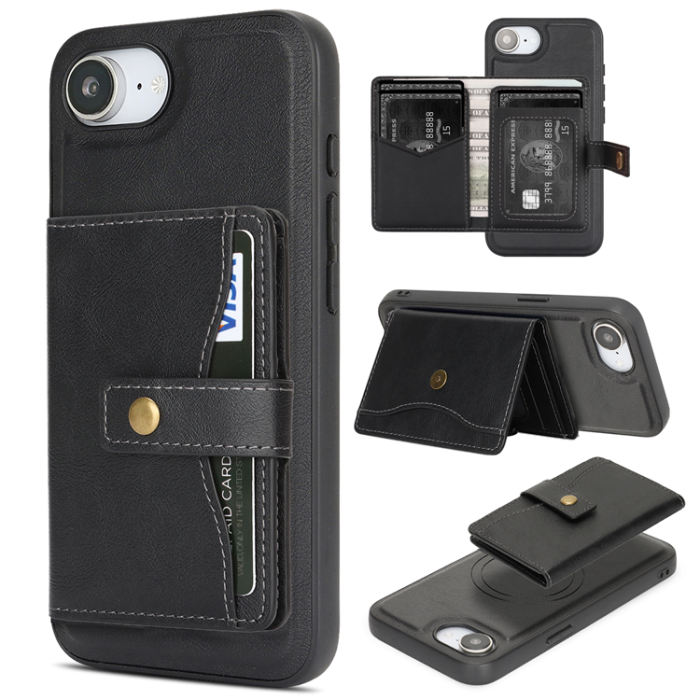 A-One Brand - iPhone 16e Mobilskal MagSafe Detachable Korthållare