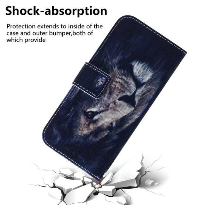 OEM - Samsung Galaxy S26 / S26 Pro Plånboksfodral Mönstertryck Konstläder - Lejon