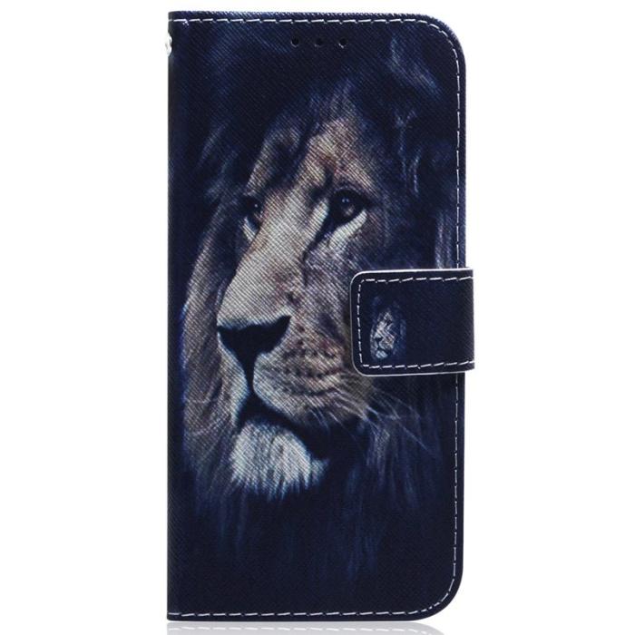 OEM - Samsung Galaxy S26 / S26 Pro Plånboksfodral Mönstertryck Konstläder - Lejon