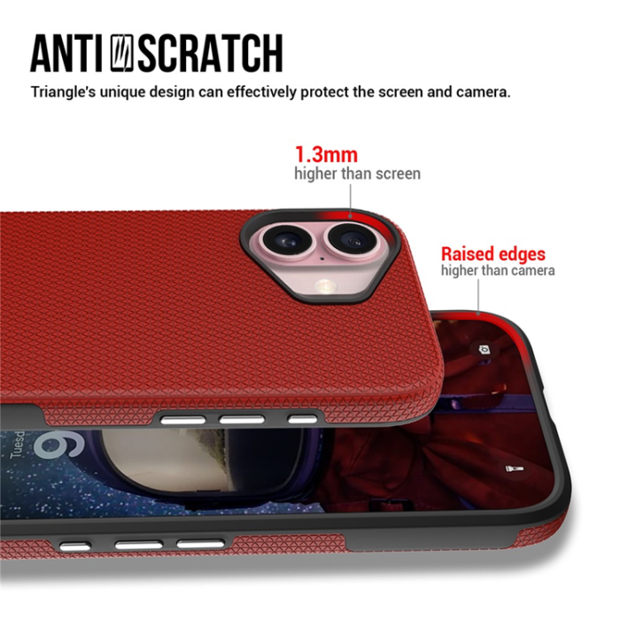 A-One Brand - iPhone 17 Mobilskal MagSafe Protective TPU+PC - Röd