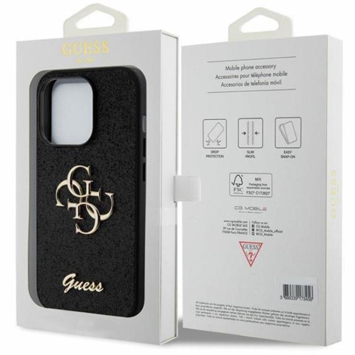 Guess - Guess iPhone 15 Pro Max Mobilskal Glitter Script Big 4G