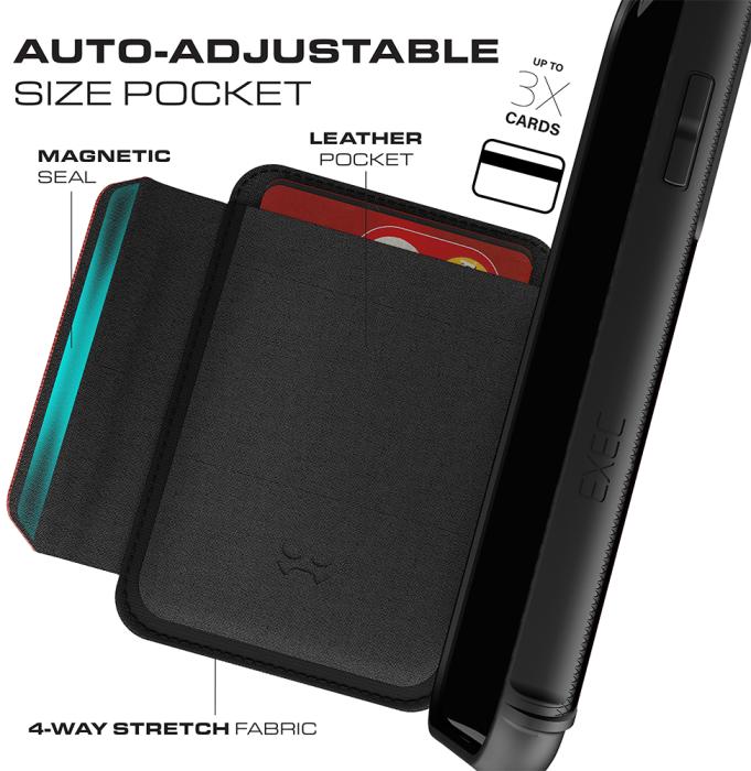 UTGATT1 - Ghostek Exec 3 Plånboksfodral till iPhone XS Max - Svart