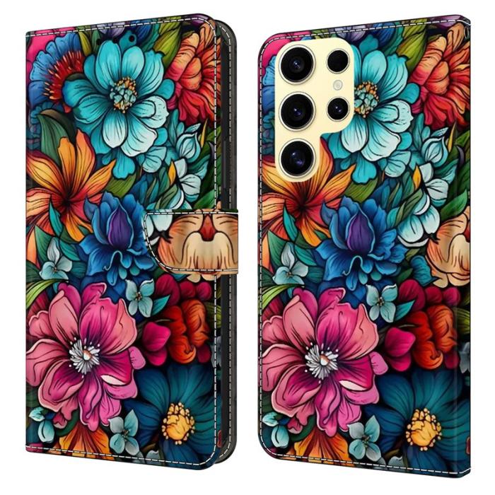 OEM - Staphyllum Mobilskal till Samsung Galaxy S26 Ultra TPU + KonstLäder - Mönstrad