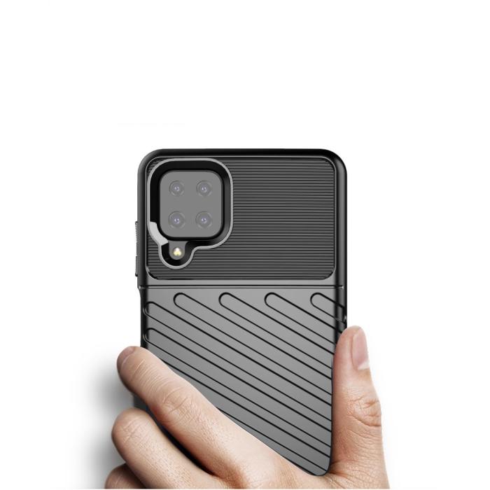OEM - Thunder Twill Mobilskal Samsung Galaxy A12 - Blå
