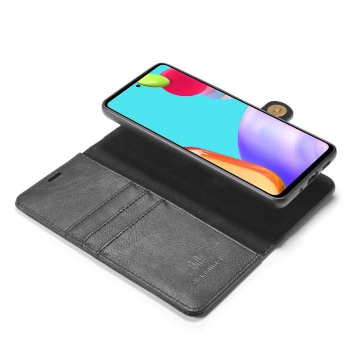 OEM - DG.MING 2-in-1 Plånboksfodral Galaxy A52 5G - Svart