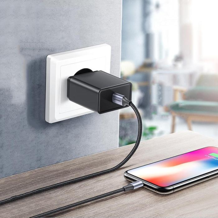 Ugreen - UGreen USB-C till Lightning MFI Kabel 1 m 3 A 36 W Silver