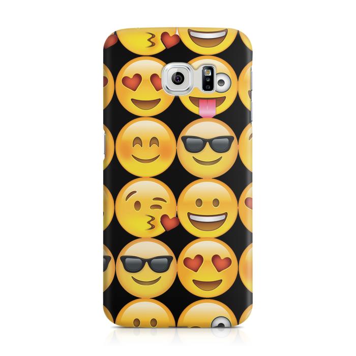 UTGATT5 - Skal till Samsung Galaxy S6 Edge - Emoji - Smileys