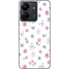 iSecrets - Mobilskal till Xiaomi Redmi 13C med Blommor och fjärillar