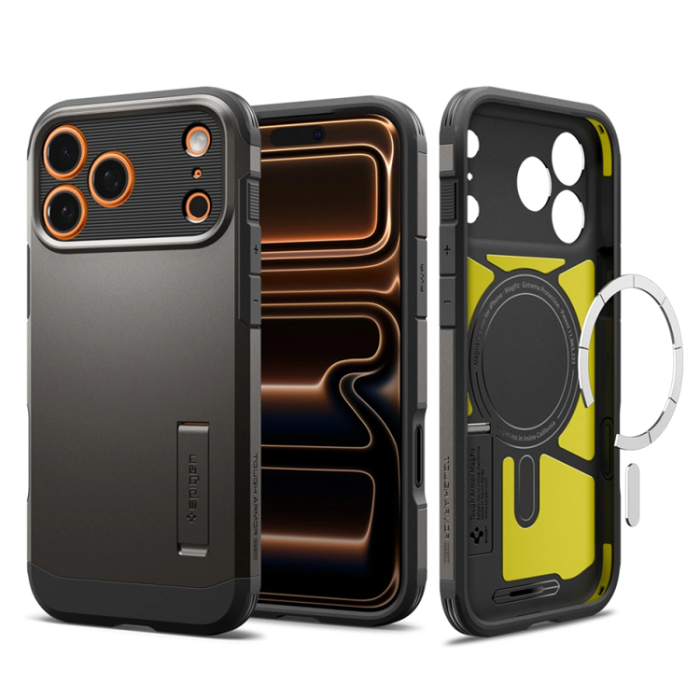 Spigen - Spigen iPhone 17 Pro Mobilskal Magsafe Tough Armor - Gunmetal