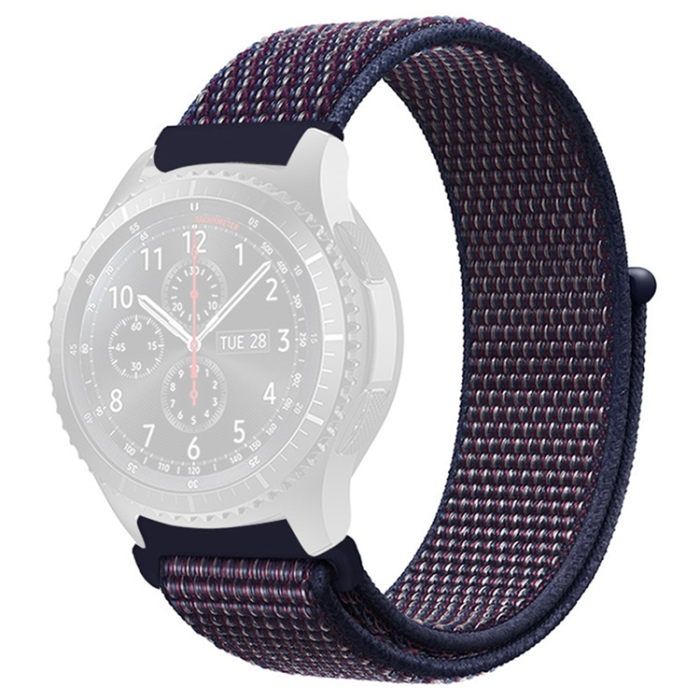 KALEBOL - Kalebol Galaxy Watch 6/6 Classic Armband Nylon Loop - Blå
