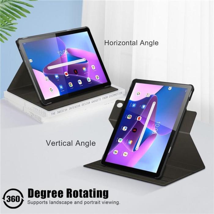 HAOSHUAI - Lenovo Tab M10 (Gen 3) 10.1 Fodral Kickstand - Svart